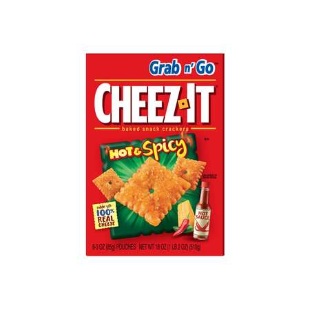 Cheez-It Cheez-It Hot & Spicy Cheez-It Snack 3 oz. Bag, PK36 2410037278